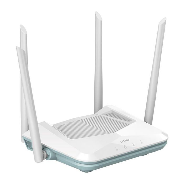 D - Link Router Wifi 6 R15 Eagle Doble Banda 2.4/5 GHz Wi-Fi 6 (802.11ax) 300 Mbps + 1201 Mbps Gigabit Ethernet 3 Puertos LAN Blanco 1