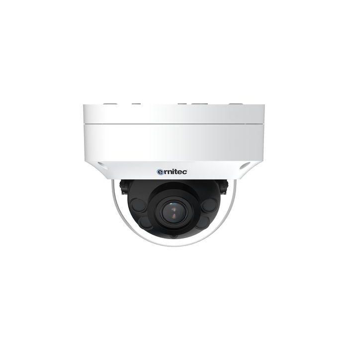 Ernitec Cámara IP Domo Vandal Pro Pluto 5MP, lente vari-focal, IR 40m, detección inteligente, IP66, IK10