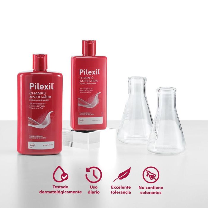 Pilexil Champú Anticaída, Pack Duplo 2 x 900 ml para Reducir la Caída del Cabello y Fortalecer la Estructura Capilar 2 Pilexil Champú Anticaída, Pack Duplo 2 x 900 ml para Reducir la Caída del Cabello y Fortalecer la Estructura Capilar 2