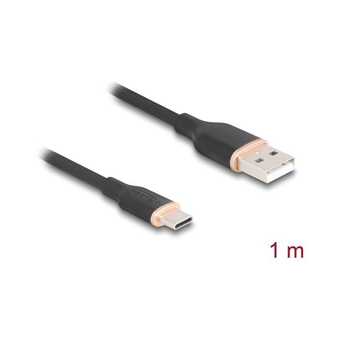 DeLOCK Cable USB 2.0 USB-A a USB-C 1 m Negro - 81226 1 DeLOCK Cable USB 2.0 USB-A a USB-C 1 m Negro - 81226 1