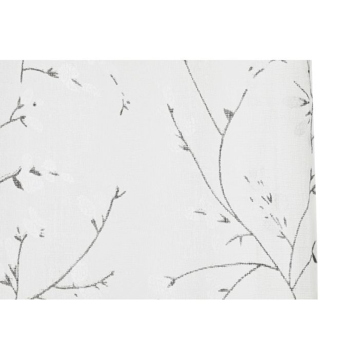 Cortina Romantico DKD Home Decor Blanco 260 x 140 cm (2 Unidades) 5