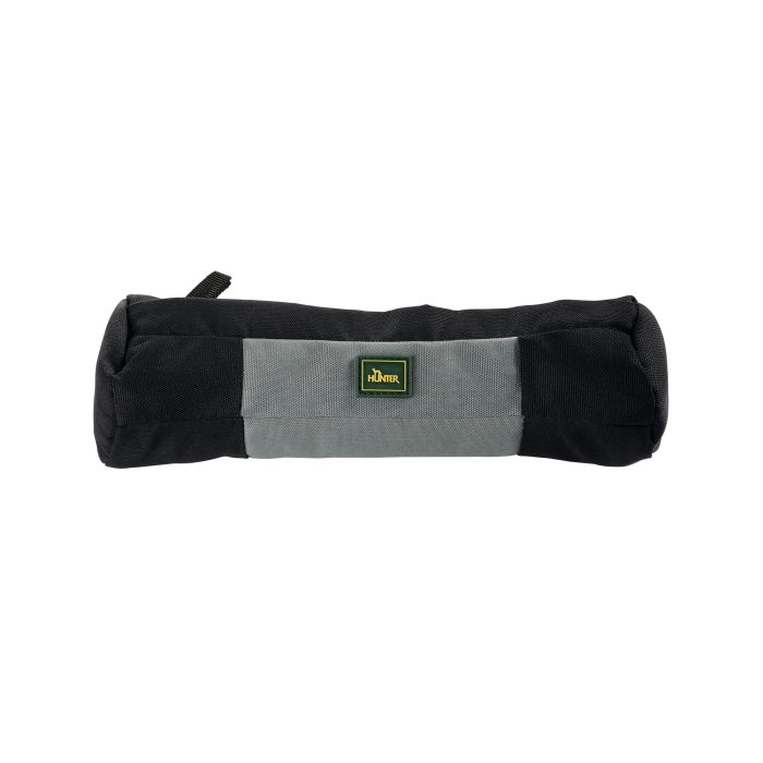 Hunter Dummy Portasnacks Entrenamiento Perro Talla L Gris 25cm Lavable Poliéster con Cremallera para Recompensas y Recuperación