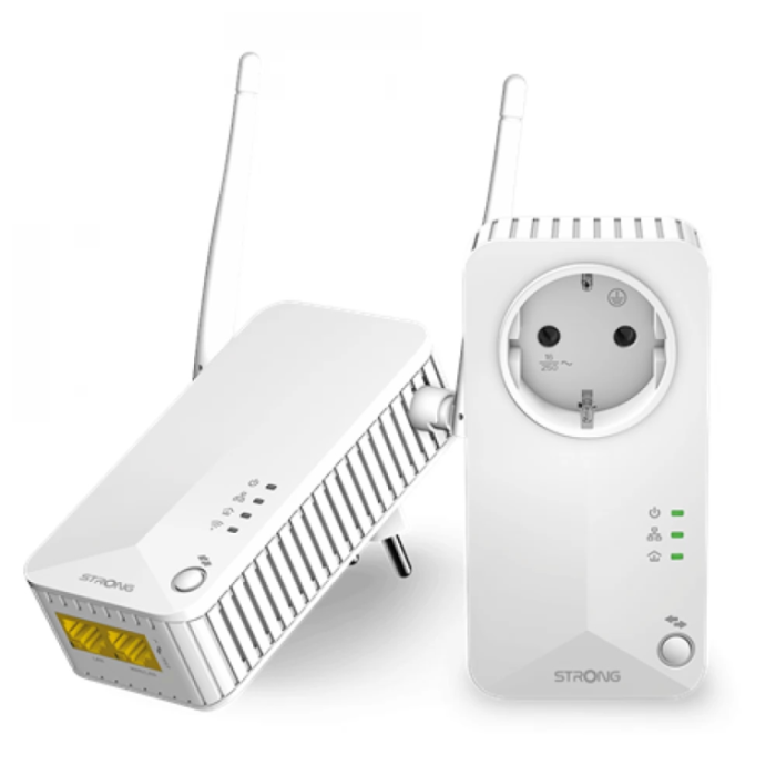 Strong Powerline 600 Duo Wi-Fi EU 600 Mbit/s Ethernet Wifi Blanco 1 pieza(s) Strong Powerline 600 Duo Wi-Fi EU 600 Mbit/s Ethernet Wifi Blanco 1 pieza(s)