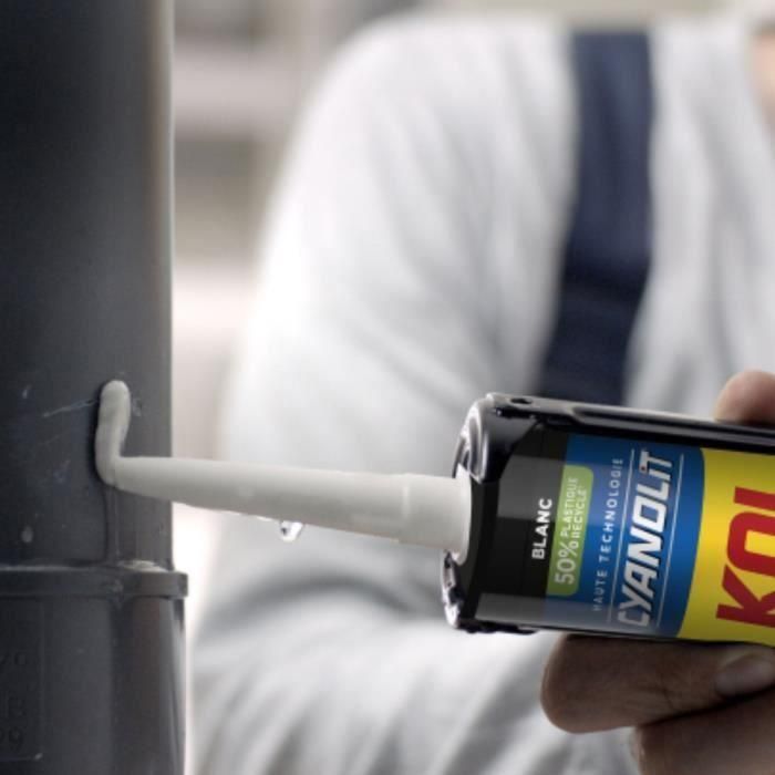 CYANOLIT CYA3279580017525 Adhesivo fijador y sellador multiusos blanco, cartucho 290 ml – Resistente y flexible 5 CYANOLIT CYA3279580017525 Adhesivo fijador y sellador multiusos blanco, cartucho 290 ml – Resistente y flexible 5