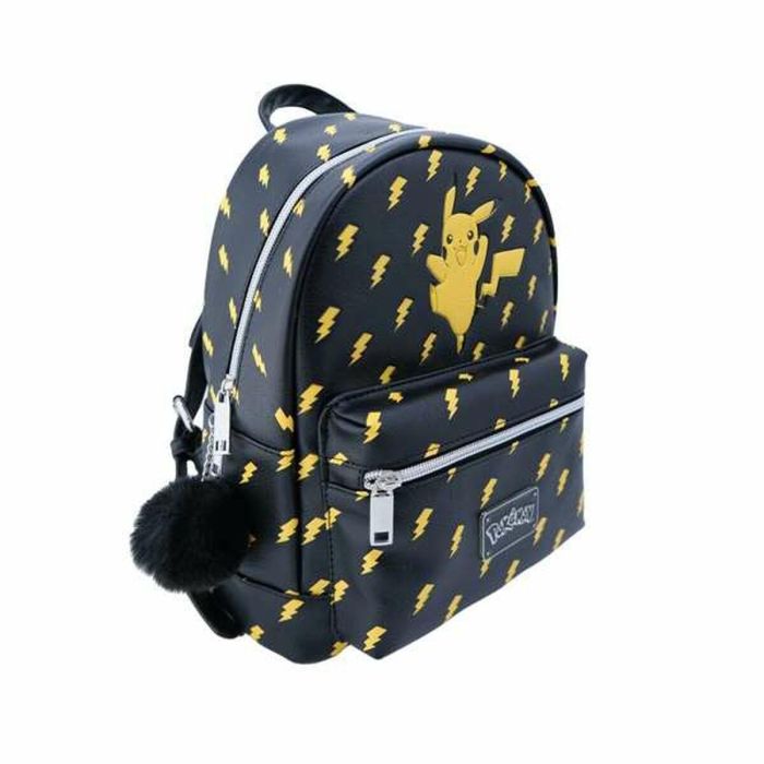 Mochilita pu negra pokémon premium con bolsillo delantero y trasero.28 x 22 x 11 cm. 3 Mochilita pu negra pokémon premium con bolsillo delantero y trasero.28 x 22 x 11 cm. 3