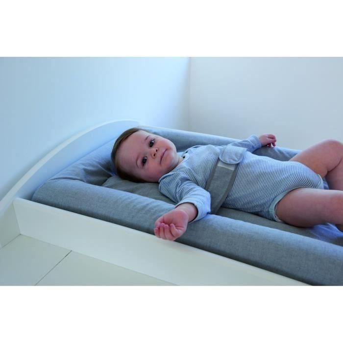 Candide Mat'Confort Cambiador Bebé Gris con Bordes Levantados, Cinturón Antideslizante y Sujeción con Espuma y Cuentas. Desde Nacimiento. 3 Candide Mat'Confort Cambiador Bebé Gris con Bordes Levantados, Cinturón Antideslizante y Sujeción con Espuma y Cuentas. Desde Nacimiento. 3