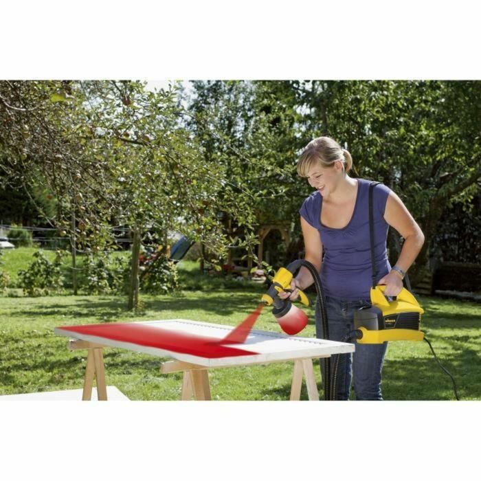 Wagner W690 Flexio Pulverizador universal pistola de pintura sin dilución para paredes, techos, lacas y manchas con boquilla ISPRAY 1300ml y Perfect Spray 800ml 3
