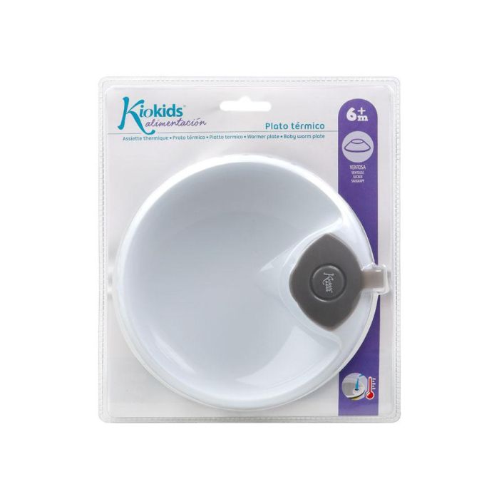 KioKids Plato Térmico Con Ventosa Antivuelco Geogrey Para Bebés +4 Meses Gris 4 KioKids Plato Térmico Con Ventosa Antivuelco Geogrey Para Bebés +4 Meses Gris 4
