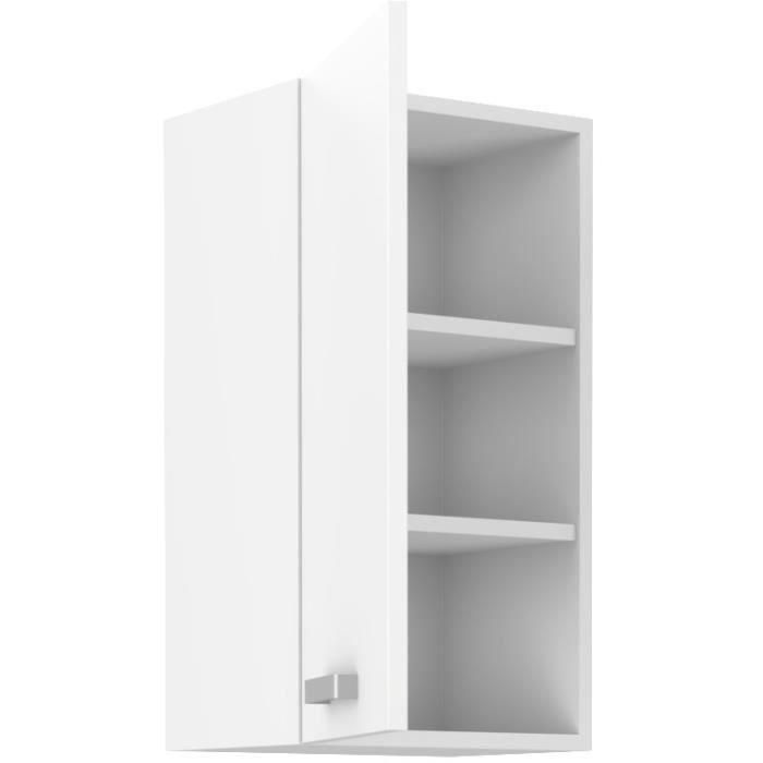 ATLAS Unidad alta con 1 puerta - Decoración blanca - L 40cm 1 ATLAS Unidad alta con 1 puerta - Decoración blanca - L 40cm 1