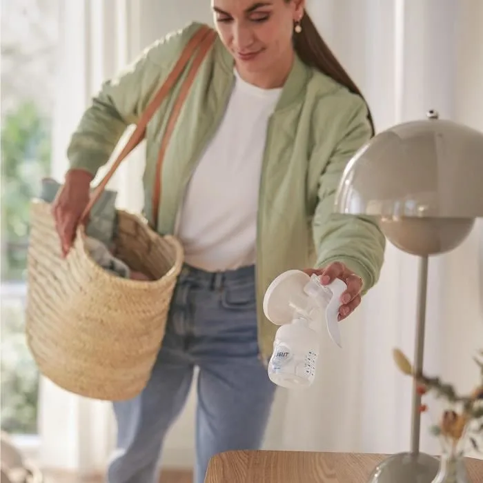 Philips Avent SCF430/20 Bombas de Leche Manuales - Tecnología de Movimiento Natural - Estimulación Dulce - Fácil de Limpiar 2