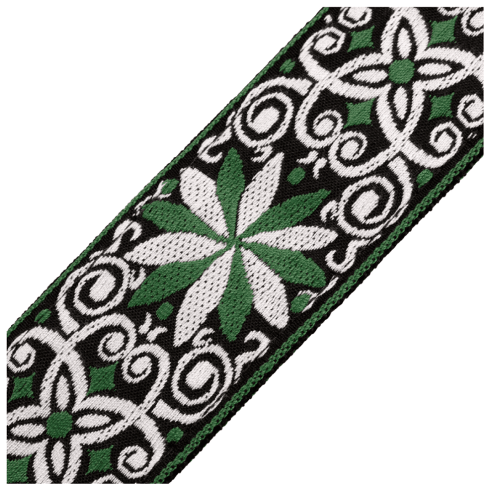 Correa Levy'S Hootenanny Series Poly Jacquard 2" - Floral Verde Y Blanco Levys 2