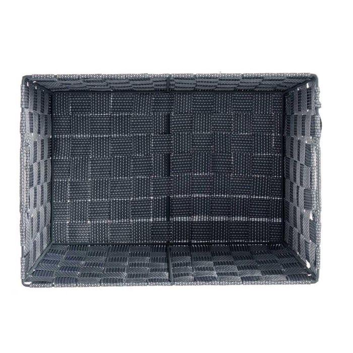 Cesta Tela Conica Rect Asas Grande Gris Kipit 25X20CM (12 Unidades) 3 Cesta Tela Conica Rect Asas Grande Gris Kipit 25X20CM (12 Unidades) 3