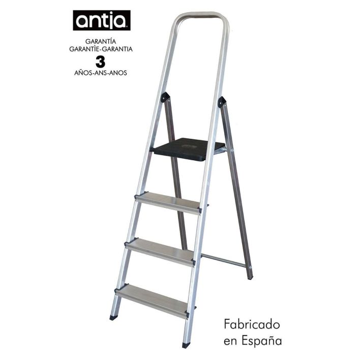 Escalera plegable de 4 peldaños Antia Aluminio 152 x 42,5 x 12 cm 1