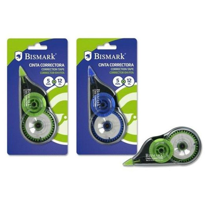 Cinta Correctora Bismark 5 mm 12 m (24 Unidades) 1 Cinta Correctora Bismark 5 mm 12 m (24 Unidades) 1