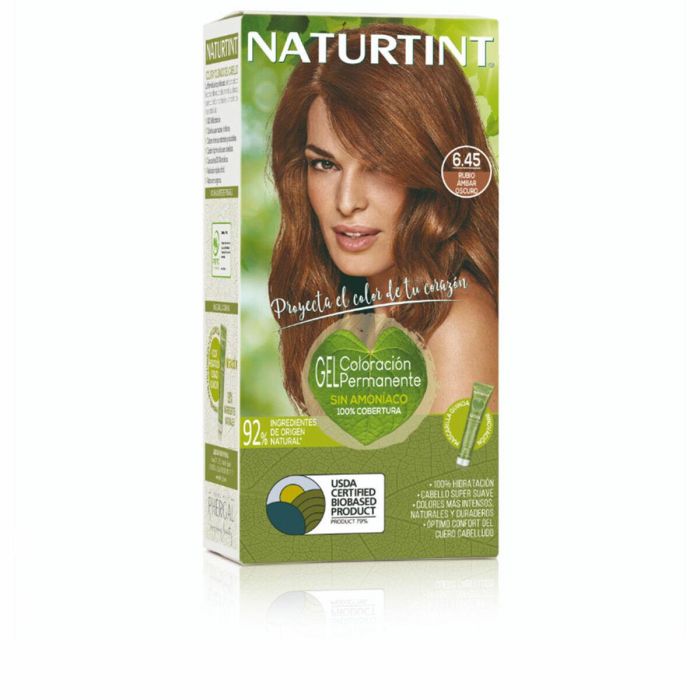Tinte Permanente Naturtint NATURTINT COLORACIÓN 6.45-Rubio Ámbar Oscuro 170 ml Tinte Permanente Naturtint NATURTINT COLORACIÓN 6.45-Rubio Ámbar Oscuro 170 ml