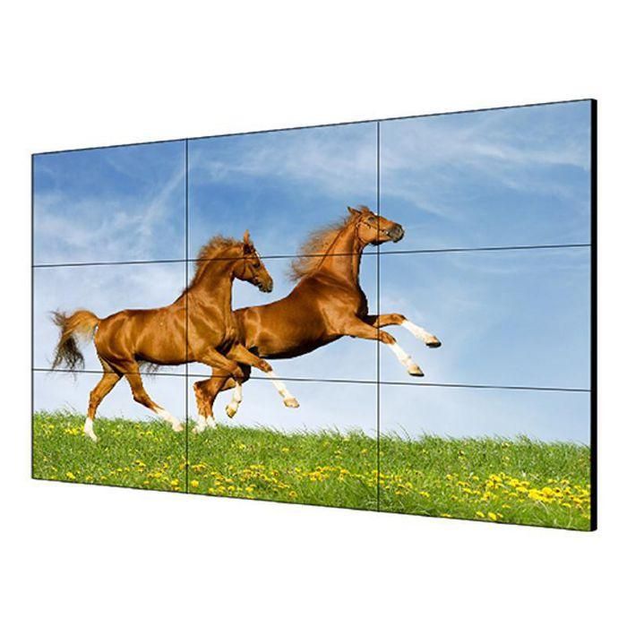 Hikvision Monitor Videowall 46" LED Full HD, bisel 3.5mm, 500cd, HDMI DVI VGA DP USB, profesional 24/7