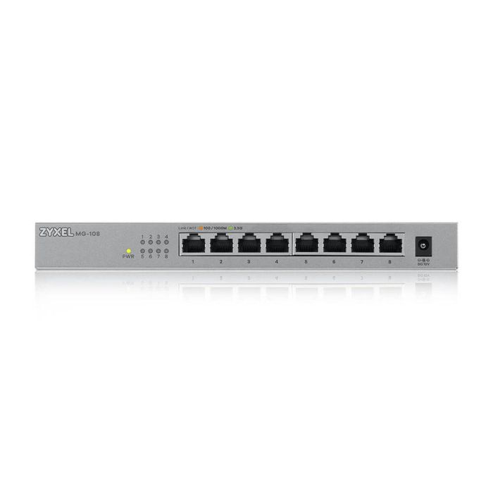 Zyxel MG-108 No administrado 2.5G Ethernet (100/1000/2500) Acero 2 Zyxel MG-108 No administrado 2.5G Ethernet (100/1000/2500) Acero 2