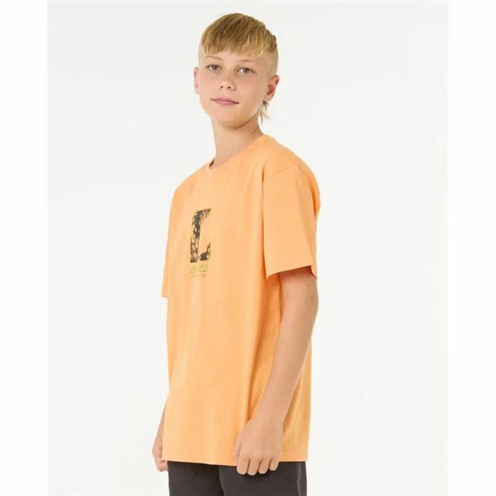 Camiseta de Manga Corta Infantil Rip Curl Raw Energy Frame Tee Naranja Camiseta de Manga Corta Infantil Rip Curl Raw Energy Frame Tee Naranja