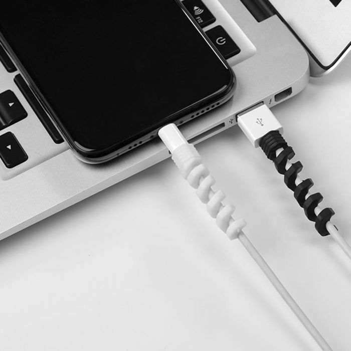 Protector para cable usb y microusb blanco-negro inofix colores / modelos surtidos 2 Protector para cable usb y microusb blanco-negro inofix colores / modelos surtidos 2