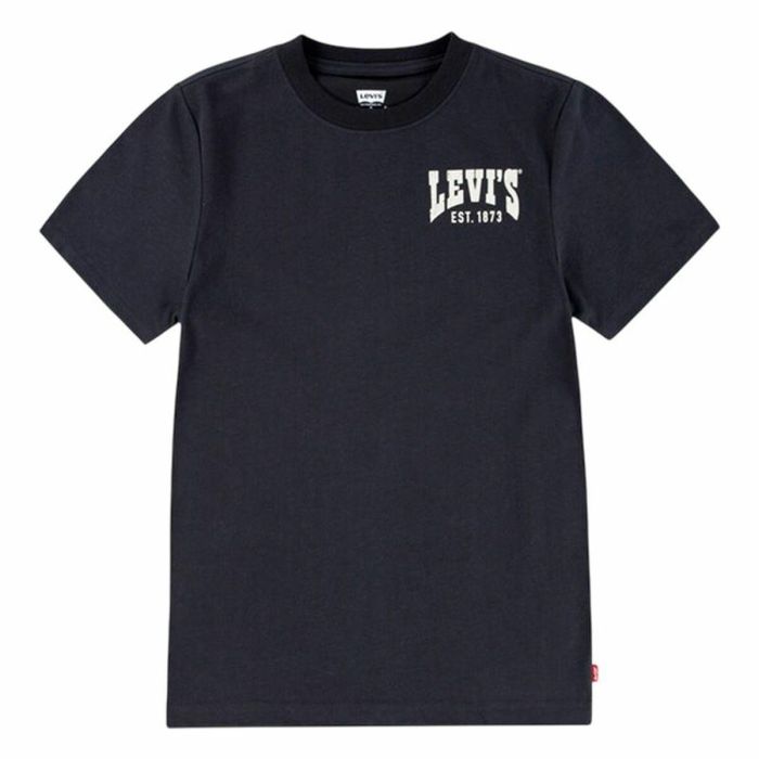 Camiseta de Manga Corta Infantil Levi's Lvb Valley View Negro 0 Camiseta de Manga Corta Infantil Levi's Lvb Valley View Negro 0