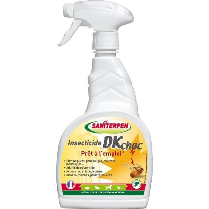 Insecticida SANITERPEN DK - Para insectos voladores y rastreros en el hábitat de animales domésticos - Listo para usar - 750 ml