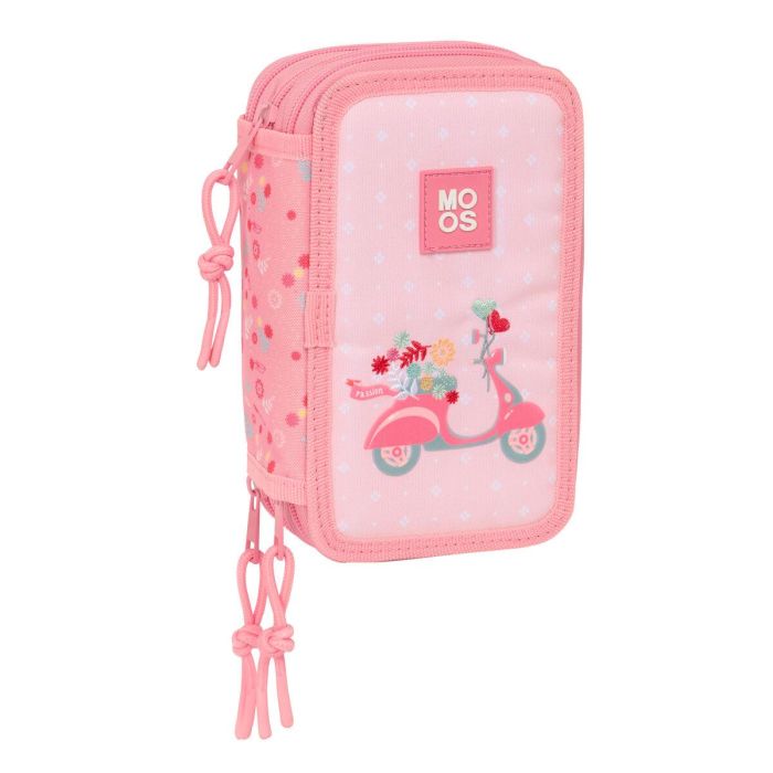Estuche Escolar con Accesorios Moos Passion Multicolor 12,5 x 19,5 x 5,5 cm 37 Piezas