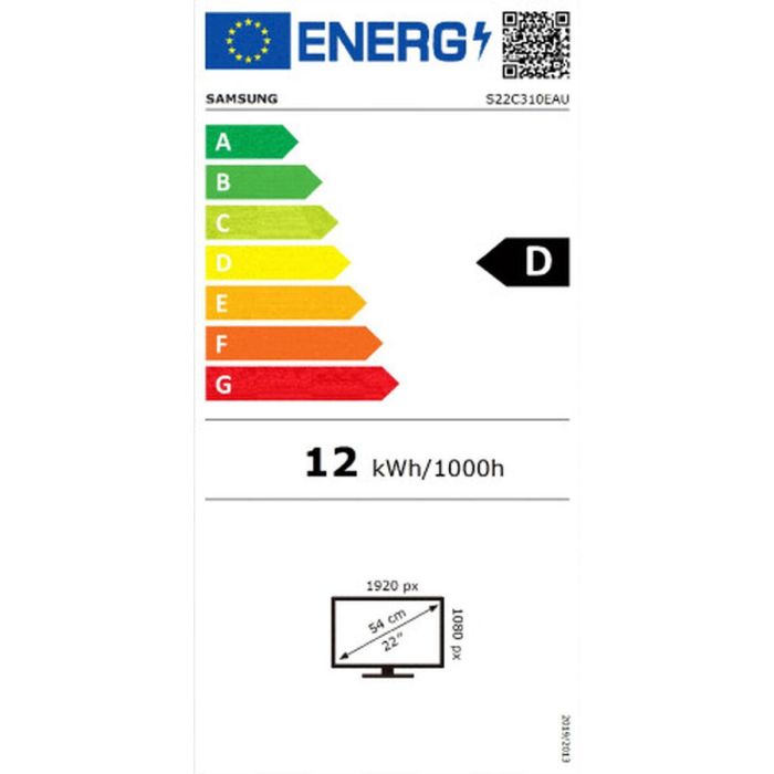 Pantalla de PC - Samsung - S22C310eau - 22 FHD - Slab IPS - 5 MS - 75 Hz - HDMI / VGA 1