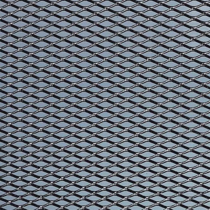 Foliatec FO34725 Rejilla de Aluminio Anodizado Malla Media Negra Universal 2 Piezas 20 x 60 cm para Parrilla Auto / Tuning