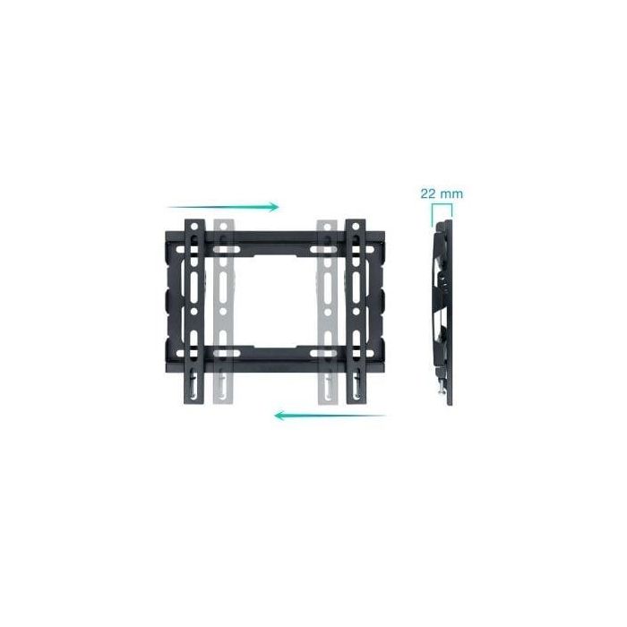 TooQ LP1043F-B Soporte de Pared Fijo para TV de 23-43 pulgadas, hasta 45 kg, Negro, 20 mm de distancia a pared, compatible VESA 1 TooQ LP1043F-B Soporte de Pared Fijo para TV de 23-43 pulgadas, hasta 45 kg, Negro, 20 mm de distancia a pared, compatible VESA 1
