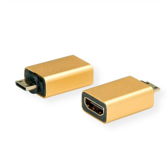 ROLINE GOLD HDMI-Adapter HDMI BU - HDMI Mini ST 0 ROLINE GOLD HDMI-Adapter HDMI BU - HDMI Mini ST 0