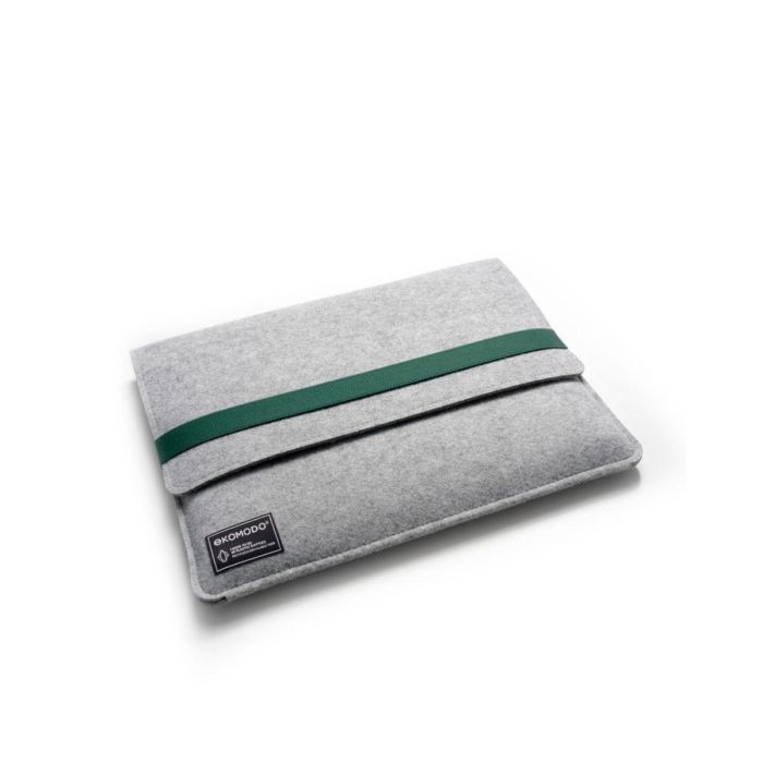 EKOMODO HR-014 HAZI Funda Protectora para Portátil o Tablet de 15" (38,1 cm) Ecológica, Diseño Minimalista, Verde/Gris 3