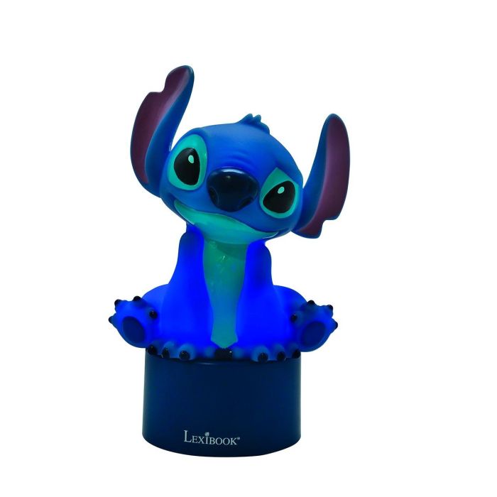 Lexibook Altavoz Luz Nocturna Stitch Disney con Figura 3D y Altavoz Integrado 3