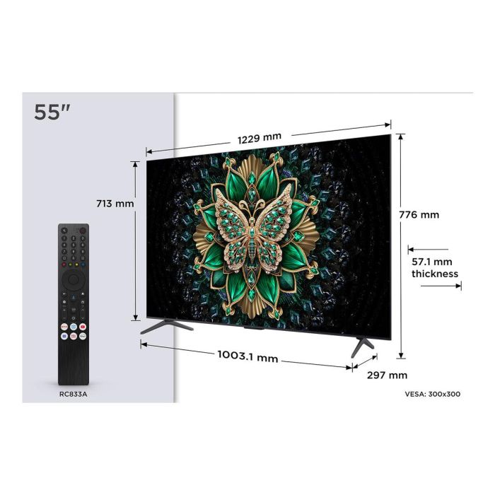 Smart TV TCL 55C6K 4K Ultra HD 55" HDR QLED 2