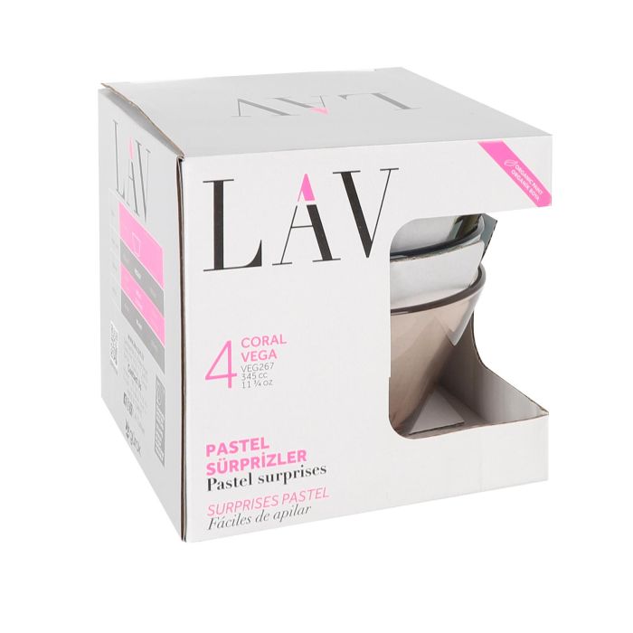 Set de 4 bols Vega Colors, 12 cm, 345 cc, marca LAV (6 Cajas) 3 Set de 4 bols Vega Colors, 12 cm, 345 cc, marca LAV (6 Cajas) 3