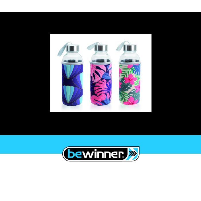 Botella de agua de vidrio 400 ml Bewinner - Inde (24 Unidades) 3 Botella de agua de vidrio 400 ml Bewinner - Inde (24 Unidades) 3