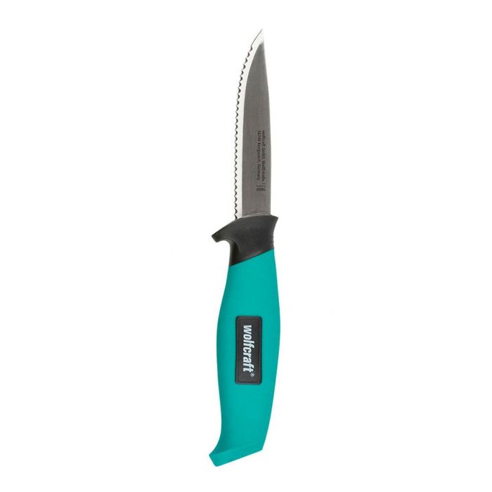 Wolfcraft Cuchillo de exterior con estuche 4086000 - Cuchilla 95 mm, Incluye funda, Verde/negro/metal 0 Wolfcraft Cuchillo de exterior con estuche 4086000 - Cuchilla 95 mm, Incluye funda, Verde/negro/metal 0