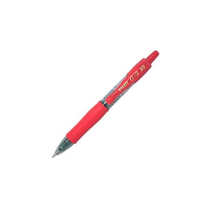 Pilot G2 XS Pixie Bolígrafo de Tinta de Gel Retráctil 0.7mm Rojo (12 Unidades) Ideal para Agendas y Bolsos (12 Unidades)
