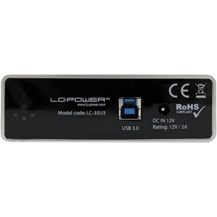 LC-Power Caja Externa para Disco Duro 3.5" SATA a USB 3.2 Gen 1 (3.1 Gen 1) de 6 Gbit/s Negra para 1 Unidad LC-35U3 1 LC-Power Caja Externa para Disco Duro 3.5" SATA a USB 3.2 Gen 1 (3.1 Gen 1) de 6 Gbit/s Negra para 1 Unidad LC-35U3 1