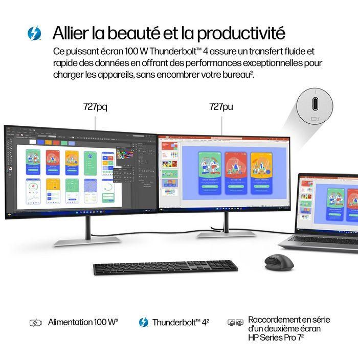 HP Series 7 Pro 27 inch QHD Thunderbolt 4 Monitor - 727pu 13 HP Series 7 Pro 27 inch QHD Thunderbolt 4 Monitor - 727pu 13
