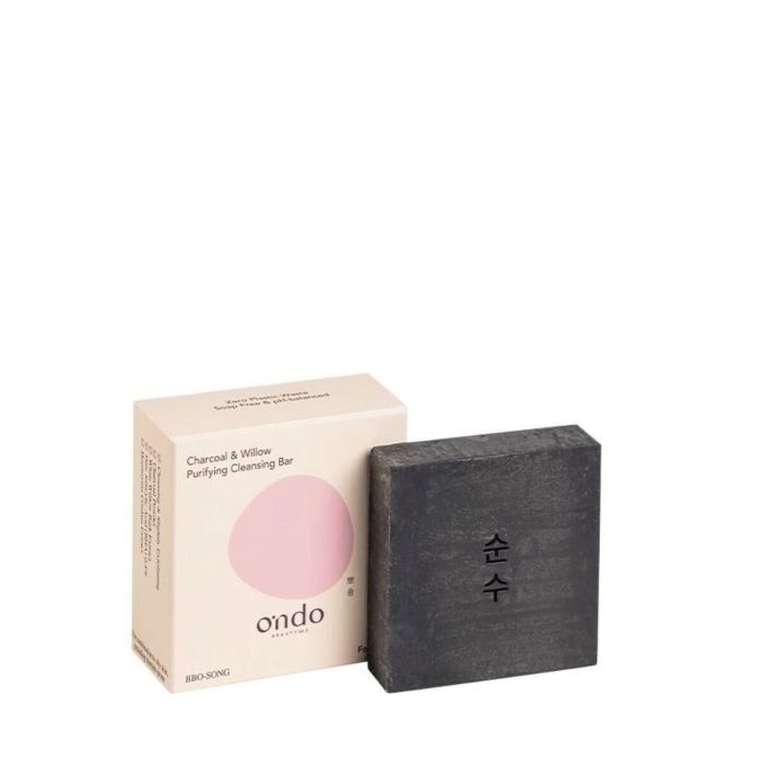Ondo Beauty 36.5 CHARCOAL & WILLOW Barra Limpiadora Purificante Syndet con Carbón y Sauce 70 gr 1