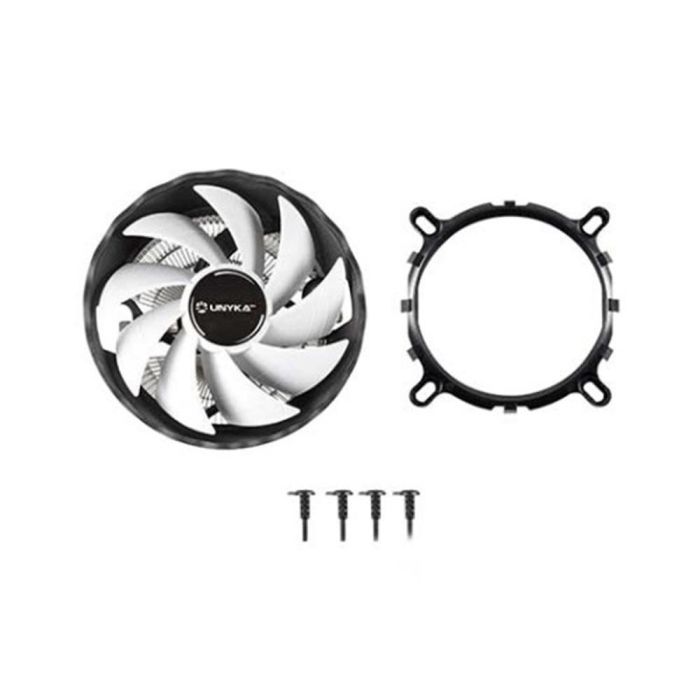 Unykach Disipador Jotun-DF120 Blanco 120 mm Refrigeración Silencioso Hydraulic Bearing 22 dB 1600 RPM 53 CFM 12V 2