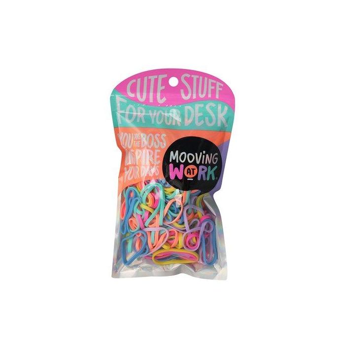 Gomas Elasticas Mooving Colores Surtidos Blister 100G