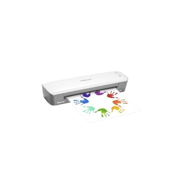 Fellowes 4560201 Plastificadora Ion A3, hasta 125 Micras, calentamiento 4 min, anti-atasco, auto-apagado, Blanca/Gris Fellowes 4560201 Plastificadora Ion A3, hasta 125 Micras, calentamiento 4 min, anti-atasco, auto-apagado, Blanca/Gris
