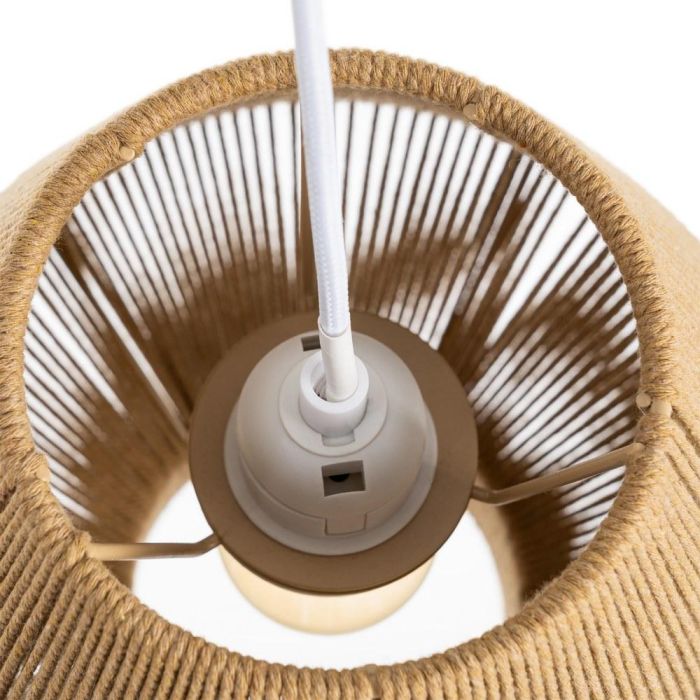 Lámpara Techo Natural Cuerda de Papel 25,50 X 25,50 X 26 cm