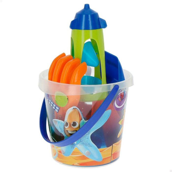 Set de Juguetes de Playa Colorbaby Mr Craby Ø 18 cm Polipropileno (16 Unidades) 4