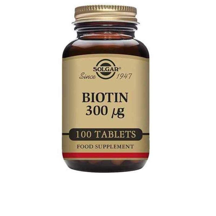 Solgar Biotina 300 µg 100 Comprimidos. Vitamina B Esencial para la Salud del Cabello, Piel y Energía. Sin Gluten, Vegana. Solgar Biotina 300 µg 100 Comprimidos. Vitamina B Esencial para la Salud del Cabello, Piel y Energía. Sin Gluten, Vegana.