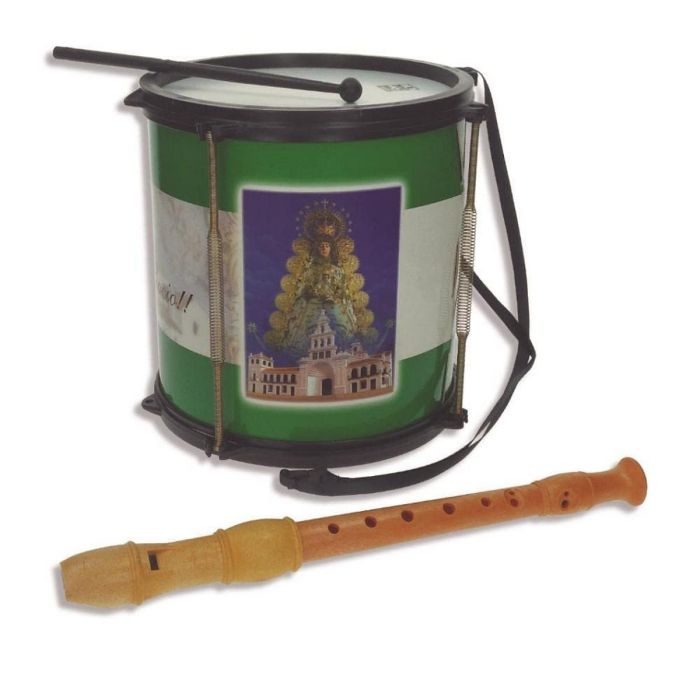 Reig Tambor Rociero y Flauta para Niños. Juguete Musical Infantil, Edad Mínima 3 Años