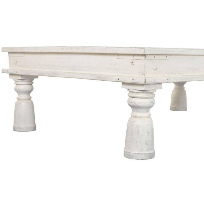 Mesa de Centro Home ESPRIT Blanco 70 x 107 x 45 cm 5 Mesa de Centro Home ESPRIT Blanco 70 x 107 x 45 cm 5