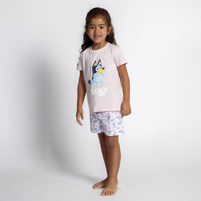 Pijama Infantil Bluey Rosa 4 Pijama Infantil Bluey Rosa 4