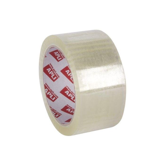 Cinta De Embalaje Apli Pp Rollo 66X48 Transparente (Adh.Solvente) 6 unidades